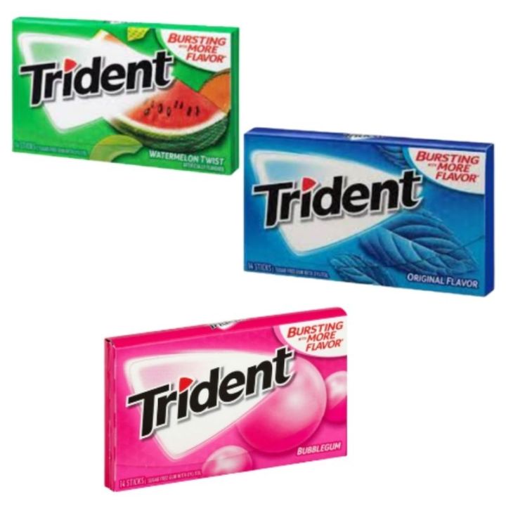 Trident Sugar Free Bubble Gum 14sticks | Lazada PH