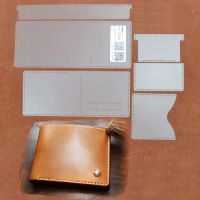 1 Set DIY Folded Leather Wallet Pvc Template Leather Handmade Craft Sewing Pattern Stencil