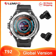 LEMFO Đồng Hồ Thông Minh T92 Đồng Hồ Thông Minh Nam 2022 TWS Bluetooth 5 thumbnail