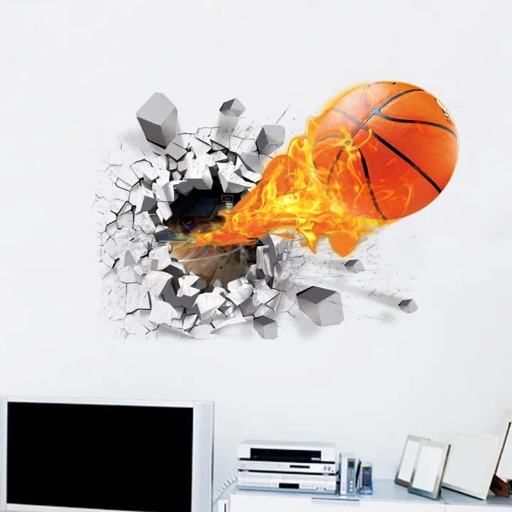 d-basketball-fire-wall-stickers-manufacturers-wholesale-environmental-stickers-creative-new-home-decoration-floor-wall-sweetie-fuel-injectors