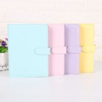 《   CYUCHEN KK 》 Pu Leather-Proof A5 A6 Notebook Diary Schedule Schedule Diary Journal Binder อุปกรณ์การเรียนน่ารัก Macaron Notebook