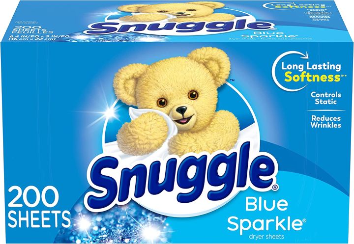 snuggle-แผ่นหอม-ปรับผ้านุ่ม-blue-sparkle-200-count