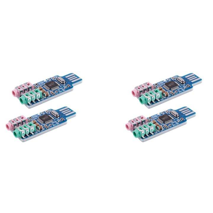 4Pcs Free Driver USB Sound Card CM108 USB Sound Card Chip Blue Lazada PH