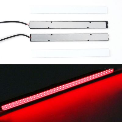 2x 17cm COB LED Light Strip RED Waterproof Car DRL Fog Light Driving Lamp DC 12V daytime running lights super bright waterproof Bulbs  LEDs  HIDs