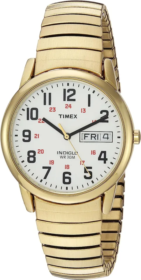 Men's timex expansion band clearance watch