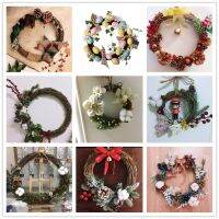 [A Warm]2019พวงหรีดคริสต์มาส DIY เครื่องประดับจี้ Navidad หัตถกรรมตกแต่งคริสต์มาสสำหรับ Home ใหม่ปี2020 Decor Noel อุปกรณ์เสริม