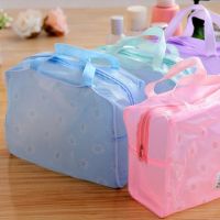 Wash Bag Foldable Floral Design Organization Cosmetic Toiletry Bag with Handle Cosmetic Bag for Trip