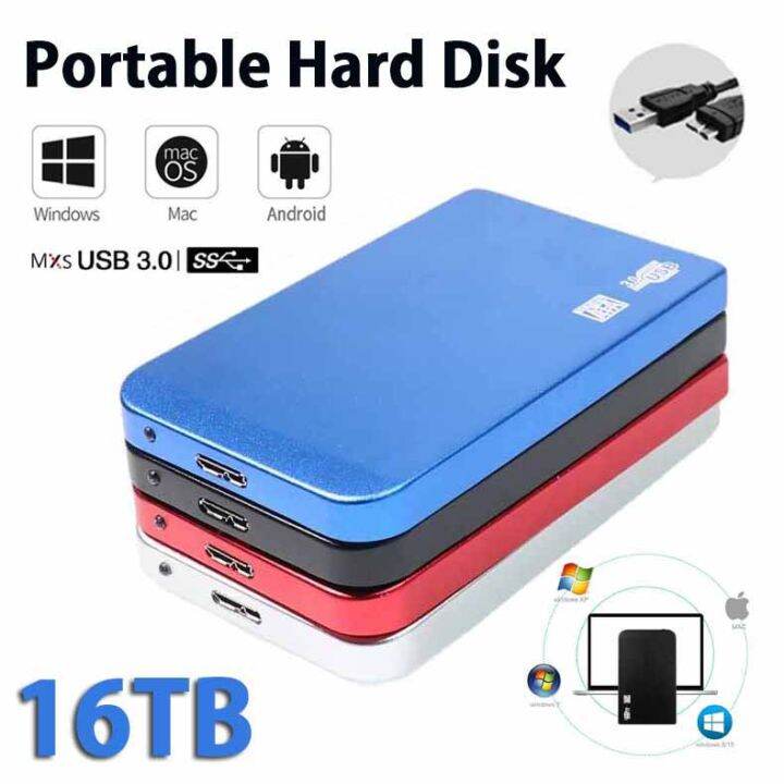 External Hard Drive 16TB 8TB Highspeed Portable SSD Nvme M2 Type C