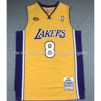 ㍿ final bid new men Los Angeles Lakers 8 Kobe Bryant mn embroidery basketball jerseys jersey yellow