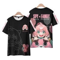 Spy X ครอบครัว3D พิมพ์เสื้อยืดอะนิเมะ Kawaii สาว Anya Forger ผู้ชายผู้หญิงแฟชั่นขนาดใหญ่ T เสื้อ Harajuku เด็ก Tees Tops เสื้อผ้า