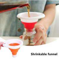 【Ready Stock】Silicone Foldable Funnel Multi-function Hopper Kitchen Collapsible Portable Funnel