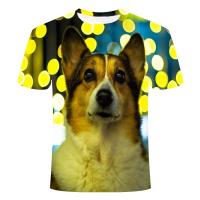 2023 newdog Pattern Mens TShirt Mens 3DT Fun Mens Street Wear TEE