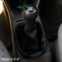 5ความเร็วรถเกียร์ธรรมดา Stick Shift Knob หนัง Boot สำหรับ VW Golf 2 3 4 Cabrio Polo 6N Passat 35i รถ-จัดแต่งทรงผม