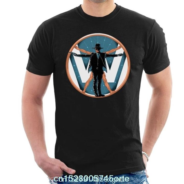 printed-funny-camiseta-vitruvian-man-in-black-westworld-mens-t-shirt-t-shirt