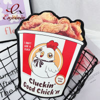 Fried Chicken Bucket Shape Purses and Handbags for Women Cartoon Design Shoulder Bag Female Small Crossbody Bag Casual Clutch