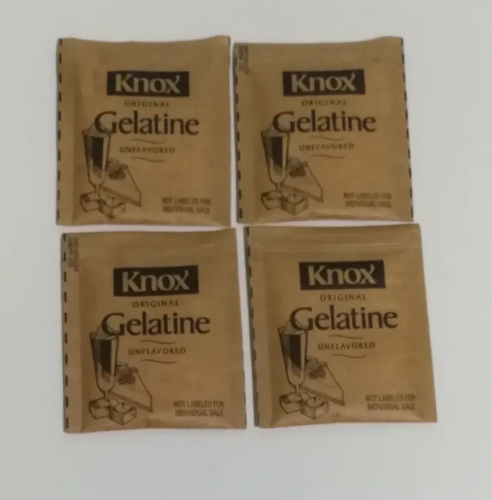 Knox Original Unflavored Gelatine PACK of 1 total of 4 sachets , 8 OZ