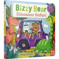 Bizzy bear is busy dinosaur Safari dinosaur interactive operation mechanism Book Childrens English Enlightenment cardboard book picture book English original imported book