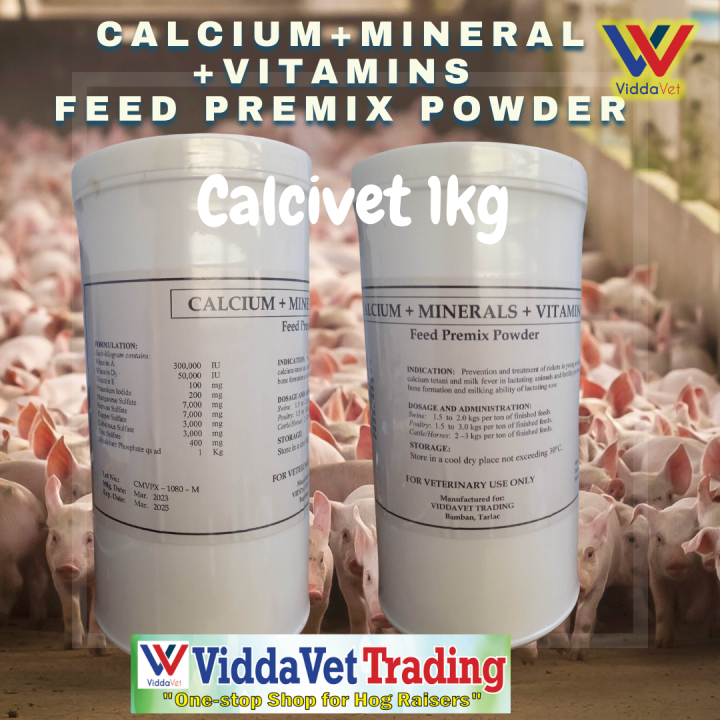 1 kg CAlcivet feed premix powder Calcium Mineral vitamins for pigs