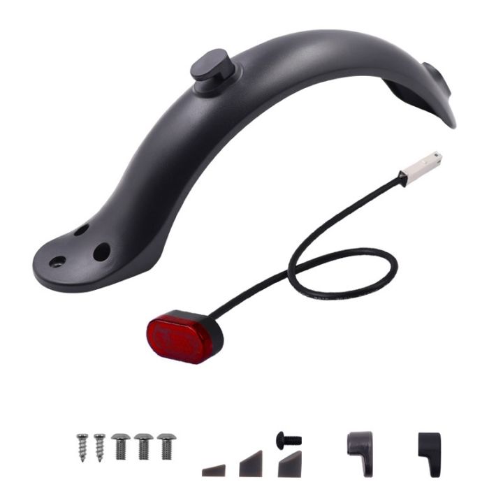 repair-spare-parts-fender-with-taillight-replacement-accessories-fit-for-xiaomi-m365-and-1s-electric-scooter-brake-light-mud-fender-with-hook-parts