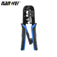 NANWEI Ratcheting Crimping Tool 3 In 1 Multifunction Wire Crimpers Stripper C-Utter,8P 6P Network Line โทรศัพท์ Wire Crimping Cable Stripping Cutting Electrician Hand Tool