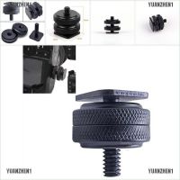 1/4 Inch Dual Nuts Tripod Mount Screw to Flash Camera Hot Shoe Adap