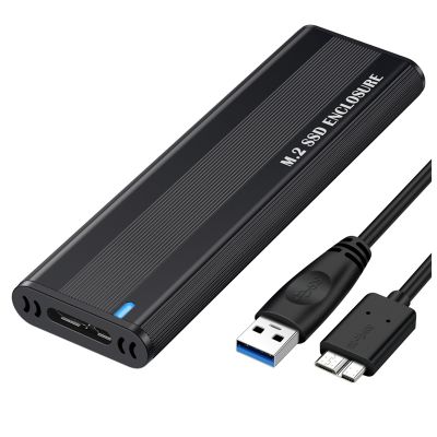 M2 SSD Case Black M2 SSD Case NGFF 5Gbps SATA Protocol M.2 to USB 3.1 Gen1 SSD Adapter for NGFF SATA SSD Disk Box M.2 SSD Case