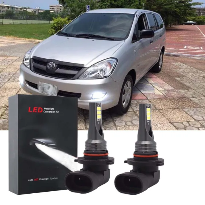 ชุดแปลงหลอดไฟตัดหมอก LED สีขาว สําหรับ Toyota Innova 2004 2005 2006 ...
