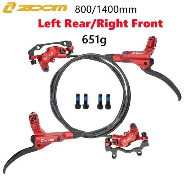 ZOOM HB876 Four Piston Mountain Bike Hydraulic Disc Brake Set 4Piston