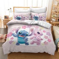 ∈┇✻ 3D Disney Home Lilo and Stitch Bedding Set Quilt Cover Twin Bedroom Decor for Kids Boy Girl Queen King Size Bedding Set