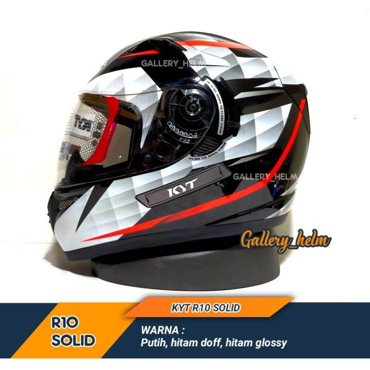 Helm Kyt K2 Rider Diamond White Helm Kyt Fullface Double Visor