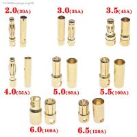 ❡ 5sets 2/3/4/5/5.5/6/6.5/8.0mm RC Battery Gold-plated Bullet Banana Plug High Quality Male Female Bullet Banana Connector Plug