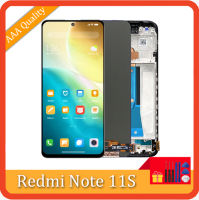 หน้าจอ AMOLED สำหรับ Xiaomi Redmi Note 11S 2201117SG 2201117SI เปลี่ยนจอแสดงผลแอลซีดีดิจิทัลหน้าจอสัมผัสสำหรับ Redmi Note 11S