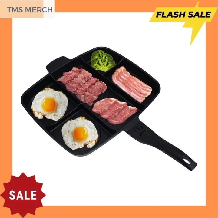 TMS 5 in 1 Frying Pan Magic Pan Grill Master Pan NonStick Divided