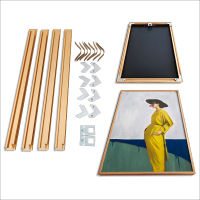 Aluminum Alloy Photo Frame Canvas Frame DIY Photo Frame Default Gold, Black to Note Poster Frame Larger than 60CM Needs Stitchin