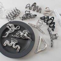 【jw】❈™  Large Metal Hair Claw Clamps Color Korean Fashion Clip Y2k Hairpins Barrettes Accessories for