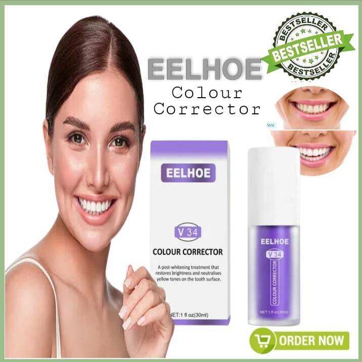 BEST SELLING! EELHOE V34 Purple Colour Corrector Tone Brightening
