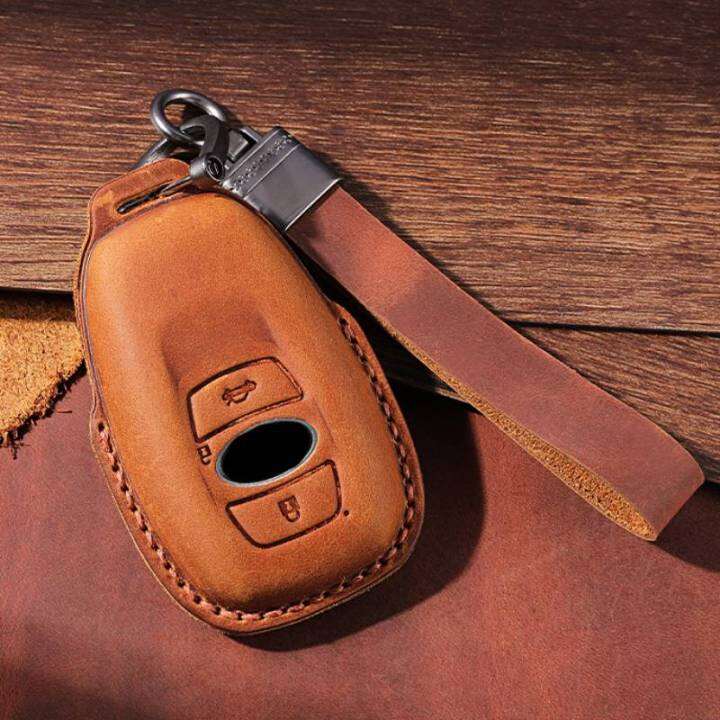 crazy-horse-leather-car-key-case-cover-keyring-for-subaru-legacy-xv-forester-outback-brz-sit-shell