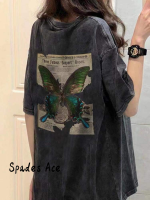 Spades Ace เสื้อครอป เสื้อยืด ชุดเซ็ทผู้หญิง ชิค สบาย ล้ำสมัย แฟชั่น WTX239172J 42Z231018