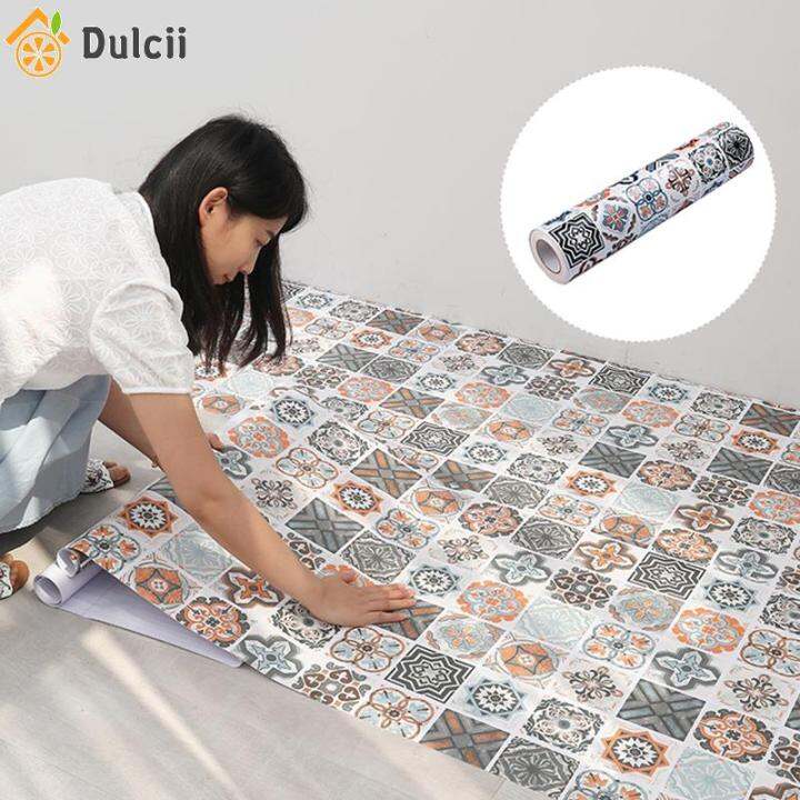 Dulcii Floor Stickers Selfadhesive Wall Floor Sticker waterproof Non