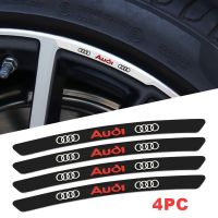 Hiasan Mobil Pelek Roda Hub Stiker Tubuh Dekorasi Decal untuk Audi A4 B5 B6 A3 8P 8V 8L A5 A6 C6 C5 A1 A7 A8 Q2 TT RS3 RS4