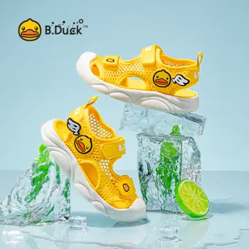 B.Duck Sandals Soft and Cute Girls Sandals Summer Beach Cool Shoes  Children'S Comfortable Breathable Functional Shoes