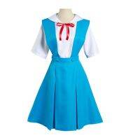 EVA Cosplay Costumes Asuka Langley Soryu Ayanami Rei Anime School Uniform Shirt Dress Girls Women Halloween Costume Suits Wig