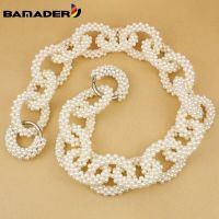 Acrylic Pearl Chain Bag Strap Korean Pearl Decoration Chain Resin DIY Accessories Shoulder Crossbody Bag Replacement Pearl Strap