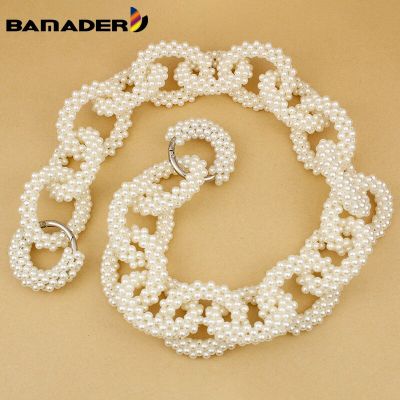 Acrylic Pearl Chain Bag Strap Korean Pearl Decoration Chain Resin DIY Accessories Shoulder Crossbody Bag Replacement Pearl Strap