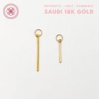 【Dd】ปลาคอด18K จี้บาร์ทองซาอุ