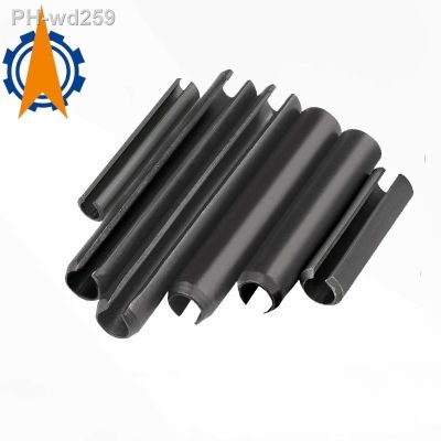 GB879 Black M1.5 M2 M2.5 M3 M4M5M6M8M10M12 Spring-Type Straight Pins Steel Spring Elastic Cylindrical Cotter Pin Dowel