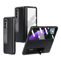 HOT ”Galaxy Z Fold2 5G Case,บานพับป้องกัน Hard PC พร้อมกระจกนิรภัยป้องกันกรณีสำหรับ Samsung Galaxy Z พับ2 5G