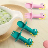 ❡ Silicone Learning Spoon Fork Set