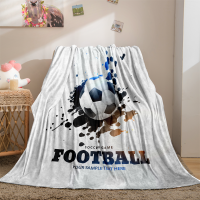 Soccer Throw Blanket 3D Print Football Pattern Blanket for Soccer Fans Teens Boys Kids Cozy Warm Soft Blanket for All Seasons