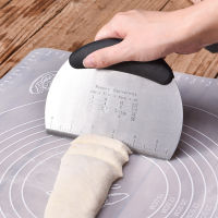 New Bench Scraper 2022 Hot Fashion Semicircular Stainless Steel Dough Bowl Spatula Food-safe Dough Cutter Flexible Scraper Bench